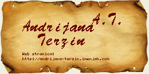 Andrijana Terzin vizit kartica